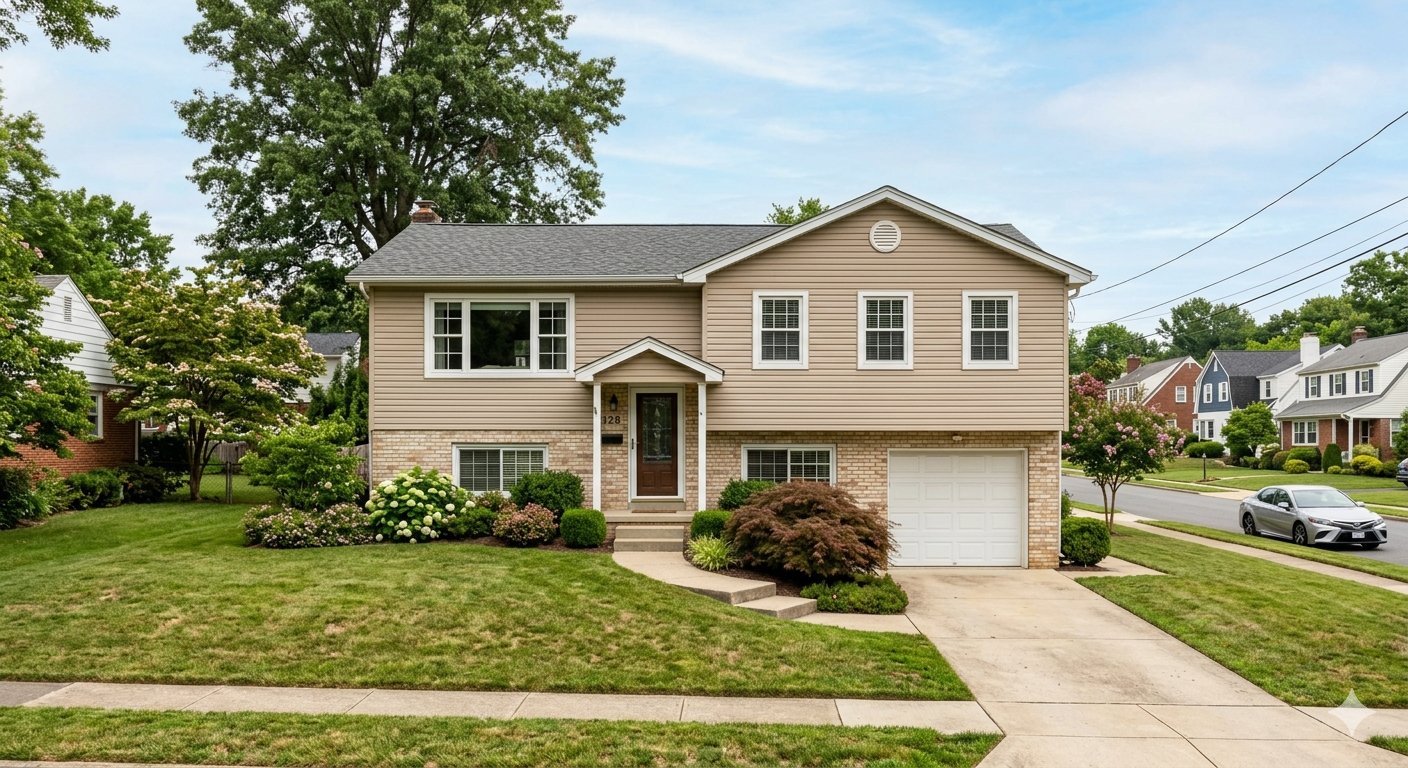 Bi-level style house